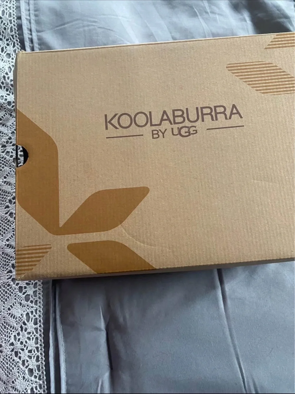 Koolaburra Taupe Faux-Suede Ankle Boots with Fur Pom Accent